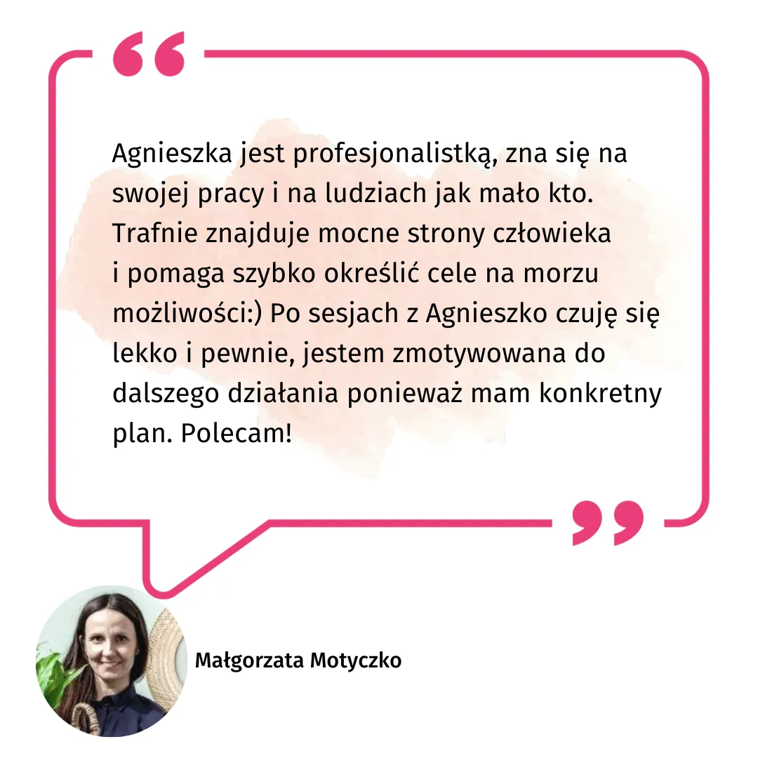 Opinia: Małgorzata Motyczko